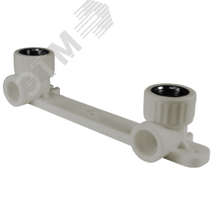 Изображение товара Планка монтажная 20x1/2' ВР для смесителя, с водорозетками, полипропиленовая PPR серая (шт)