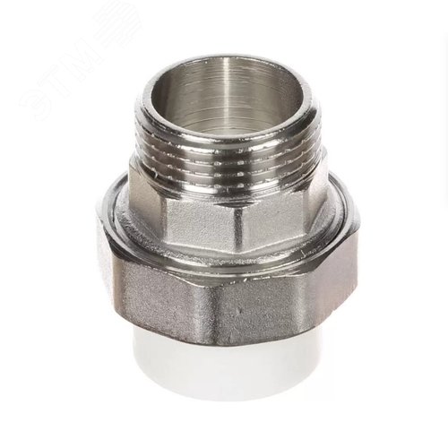 Изображение товара Муфта разъемная 40x1 1/2' НР комбинированная, полипропиленовая PPR американка, серая (шт)