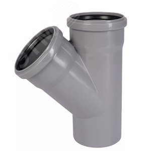 Изображение товара Тройник 75 45 град, канализационный (шт)