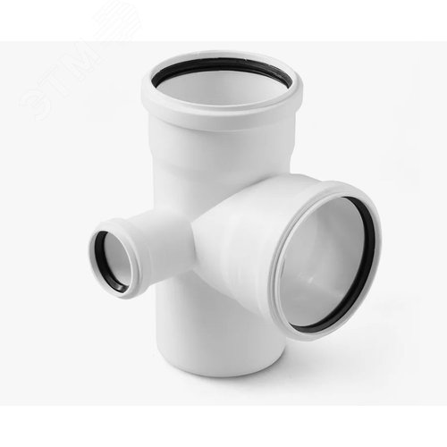 Изображение товара Крестовина 110х110х50 87 град, левая, для малошумной канализации (шт)