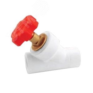 Изображение товара Вентиль 20 ВВ 45гр полипропиленовый PPR белый (шт)