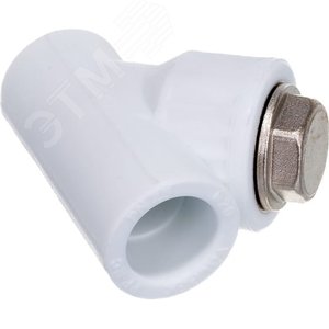 Изображение товара Фильтр сетчатый 25х3/4' ВВ косой, полипропиленовый PPR белый (шт)