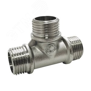 Изображение товара Тройник с никелевым покрытием ННН 1/2'x1/2'x1/2' (шт)