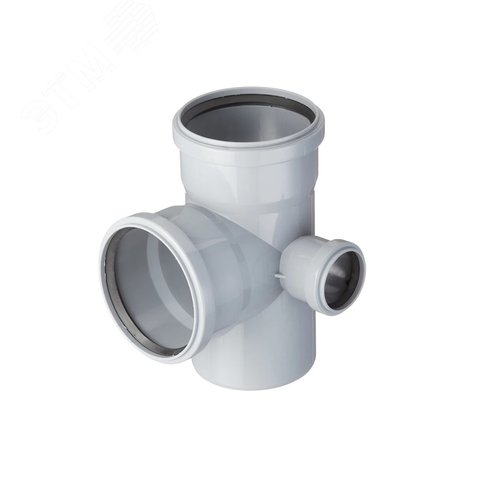 Изображение товара Крестовина 110х110х50 87 град двухплоскостная, правая, канализационная (шт)