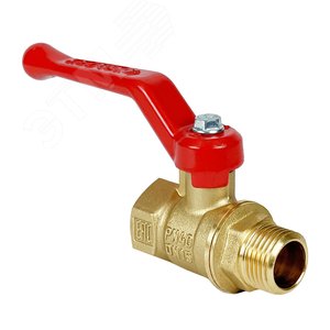 Изображение товара Кран шаровой N/P59 для воды 3/4' ВН ручка-рычаг, латунный 11Б27фт1М (шт)