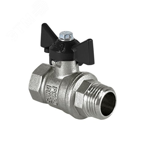 Изображение товара Кран DeltaPro 1/2ВН бабочка, никель (шт)