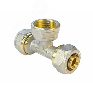 Тройник обжимной ВР 20х1/2х20 - фото 1