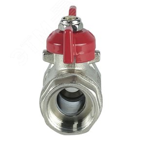 Кран шаровой обжиммной ВР, бабочка 16х1/2 НИКЕЛИРОВАННЫЙ - фото 2