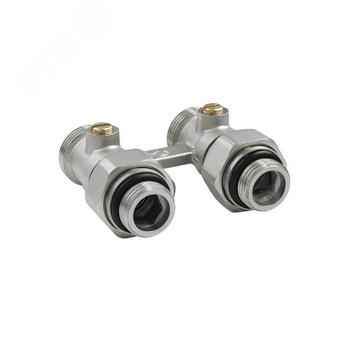 Изображение товара Узел нижнего подключения радиатора прямой 3/4 (с комплетом адаптеров 1/2) (шт)