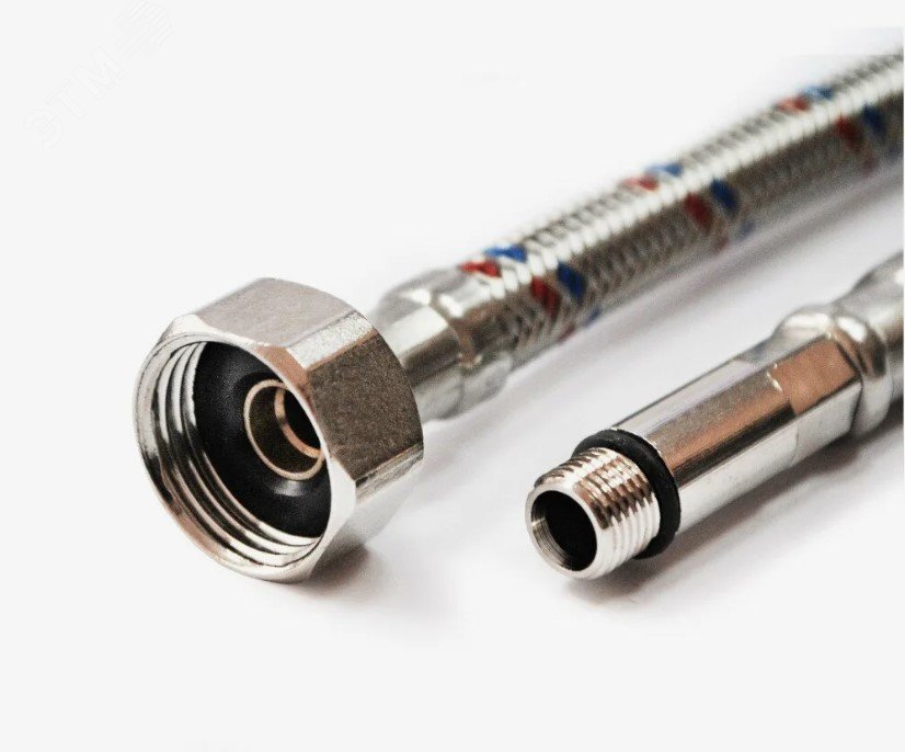 Изображение товара Гибкая подводка для смесителя из нержавеющей стали 50 см VALFEX M10x18-1/2''