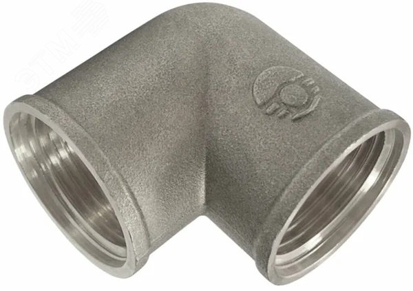 Изображение товара Угольник ВВ 1/2 никелированный латунный для водопровода и отопления