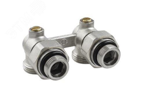 Изображение товара Узел угловой для нижнего подключения радиаторов 3/4 с комплектом адаптеров 1/2