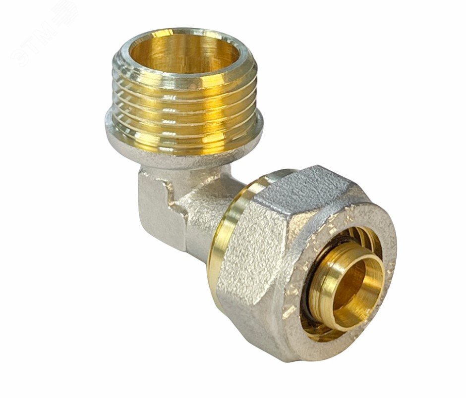 Изображение товара Угольник обжимной НР 16x1/2 Valfex для пластиковых труб 10 бар прочности