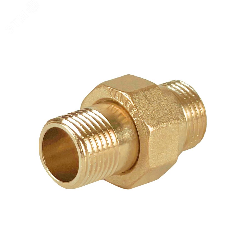 Изображение товара Разъемный сгон НН 1/2 дюйма из латуни для трубопроводов 25 бар