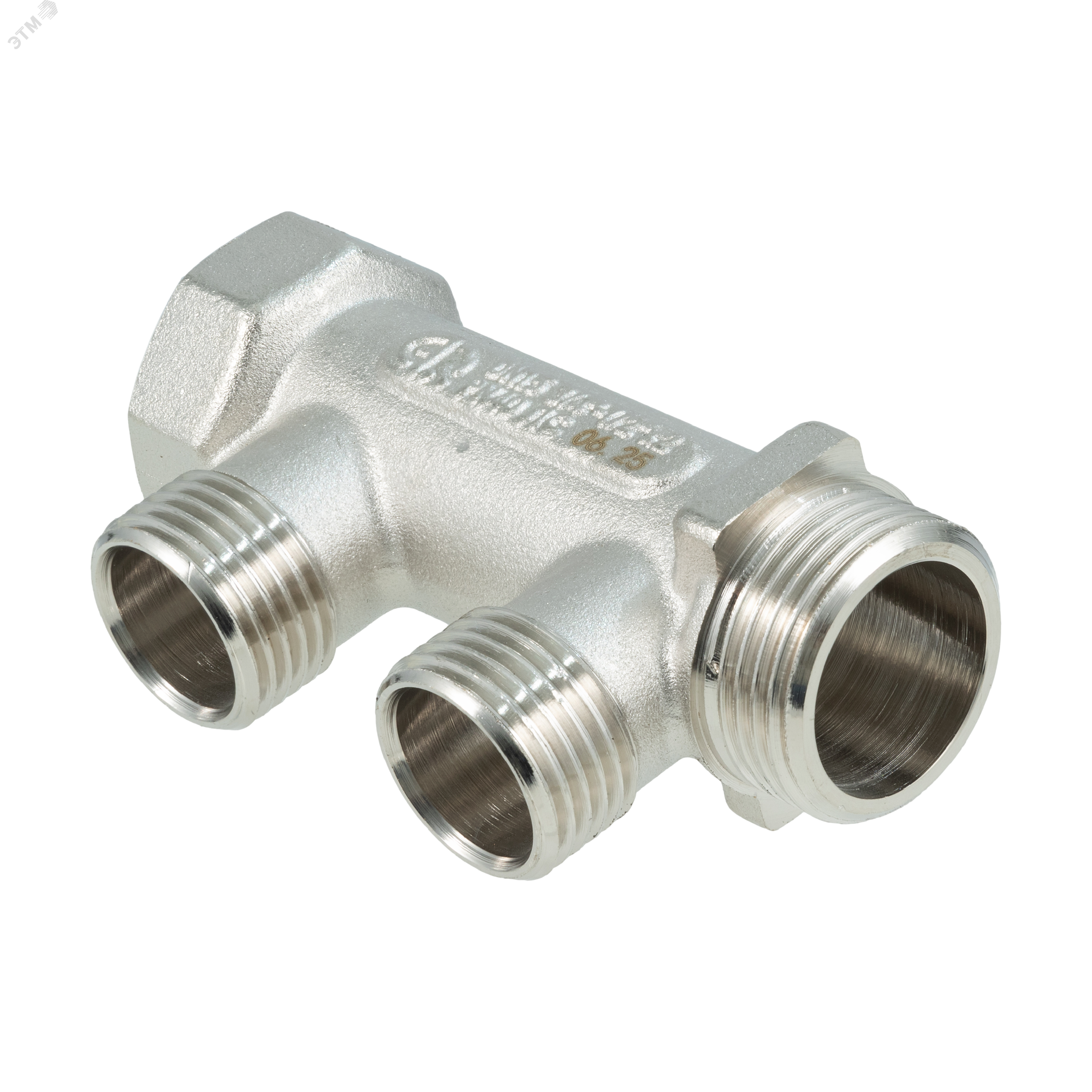 Изображение товара Коллектор резьбовой ВМ 3/4x3/4x1/2x2 AQUALINK никель Китай