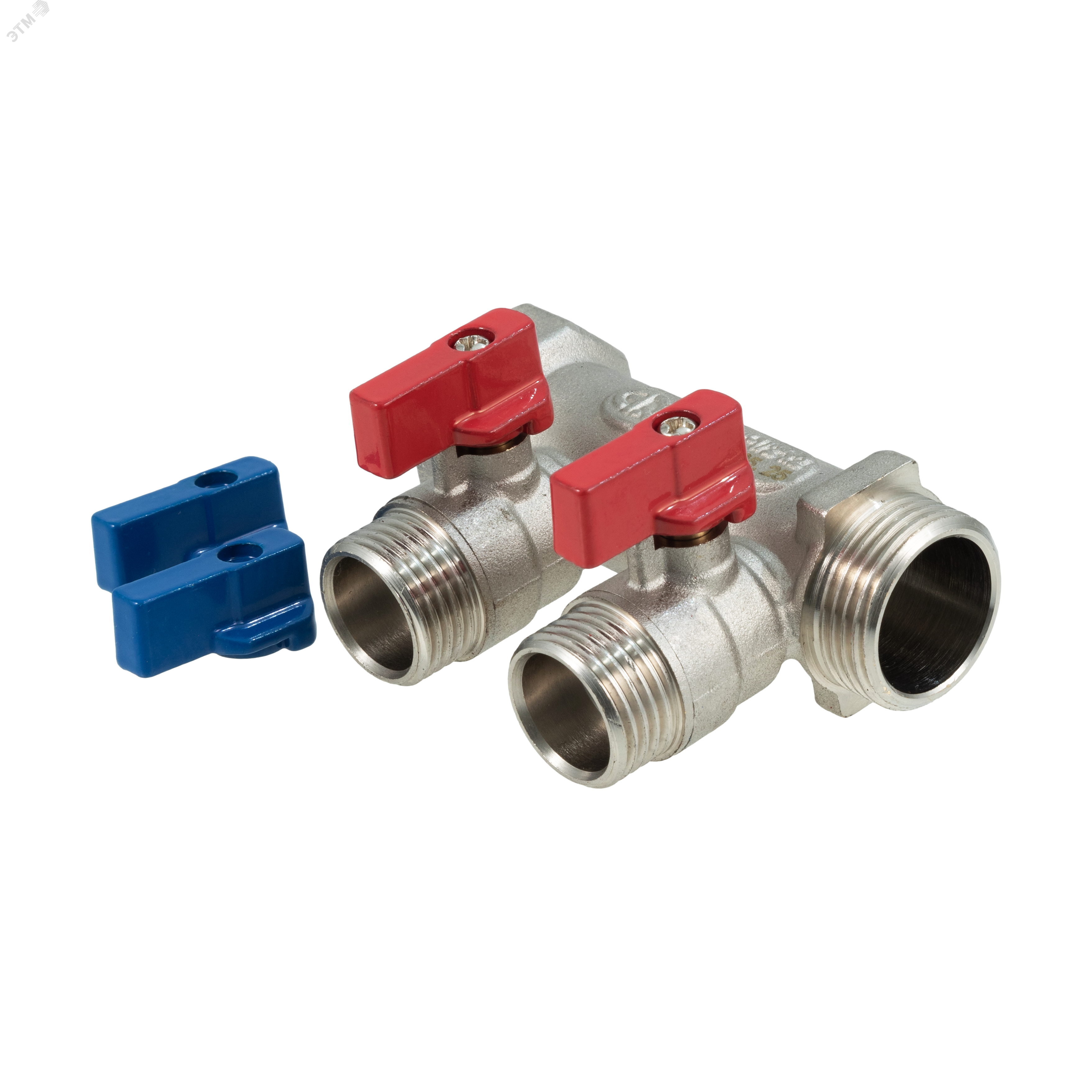 Изображение товара Коллектор резьбовой с шар.кранами AQUALINK 3/4x3/4x1/2x2