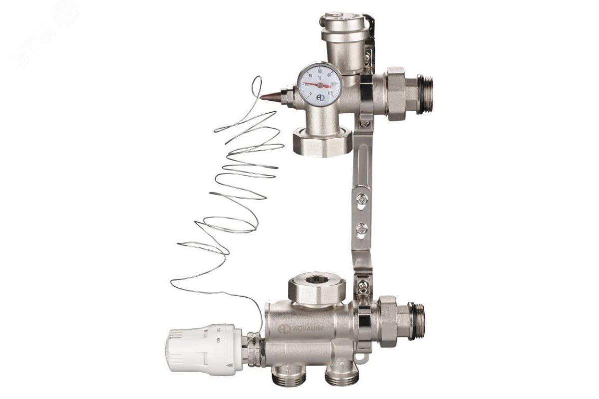 Изображение товара Узел насосно-смесительный универсальный с байпасом для теплых полов