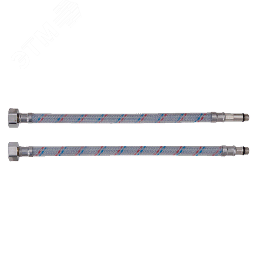 Изображение товара Подводка с ПВХ покрытием для смесителя 80 см вн-нар (2 шт.) (уп)