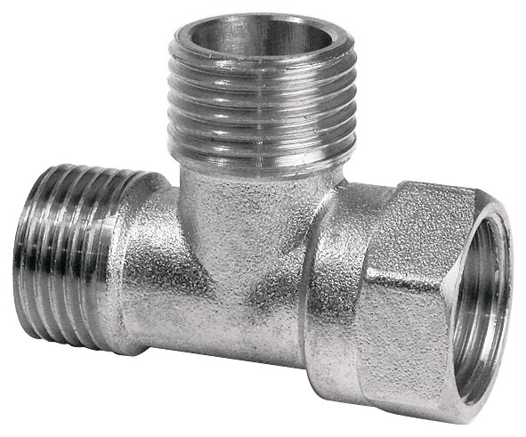 Изображение товара Тройник ВНН 1x1x1 дюйм AQUALINK латунь 90 градусов для трубопроводов