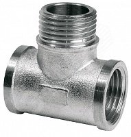 Изображение товара Тройник ВНВ 1/2х1/2х1/2 никелированный AQUALINK 90 град