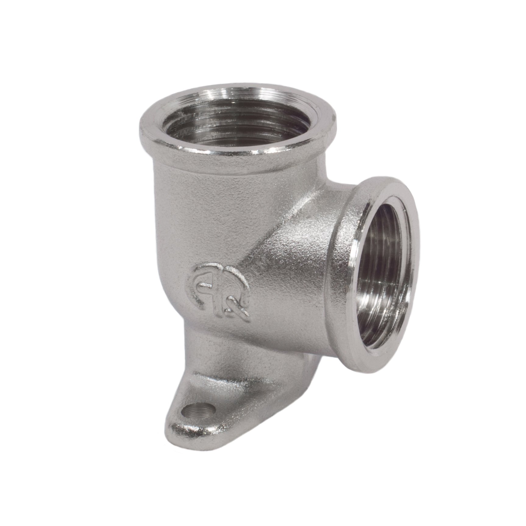 Изображение товара Угольник ВВ 1/2 с настенным креплением латунный соединительный фитинг