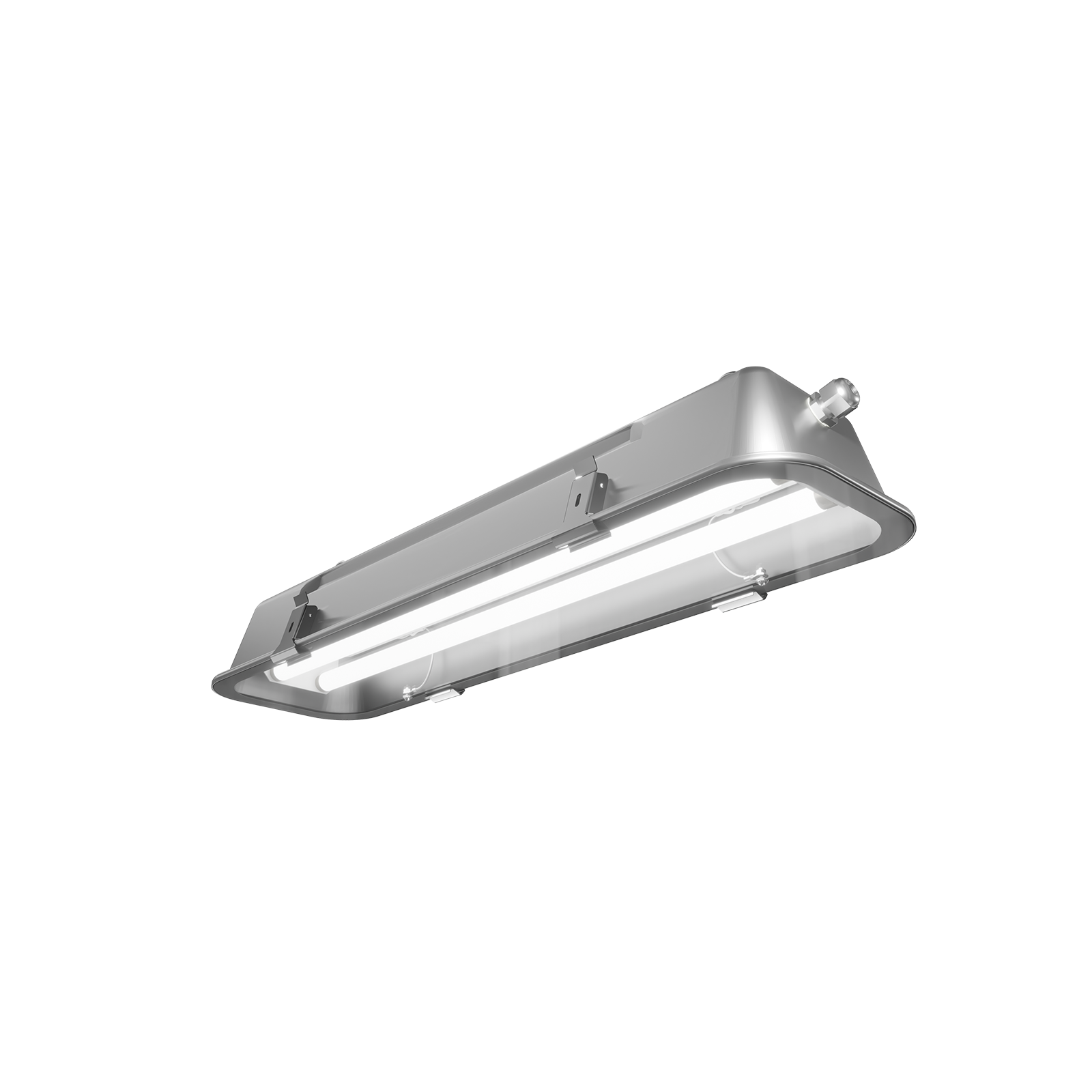 Светильник ламповый люминесцентый промышленный нержавейка ЛСП67-2х14-011 Linkor