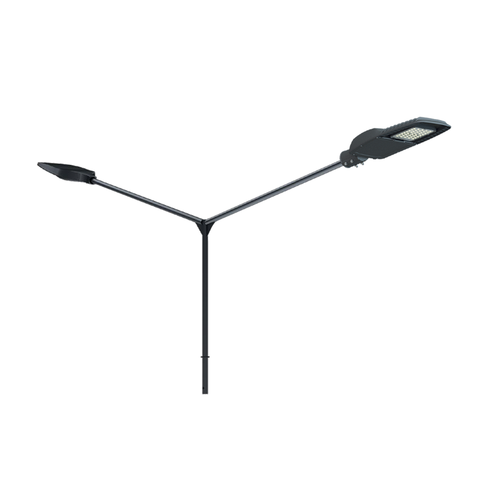 Для опор уличных двухрожковый разнонаправленный Кронштейн 2К2-2,0-2,0-180-Ф3-гц+по