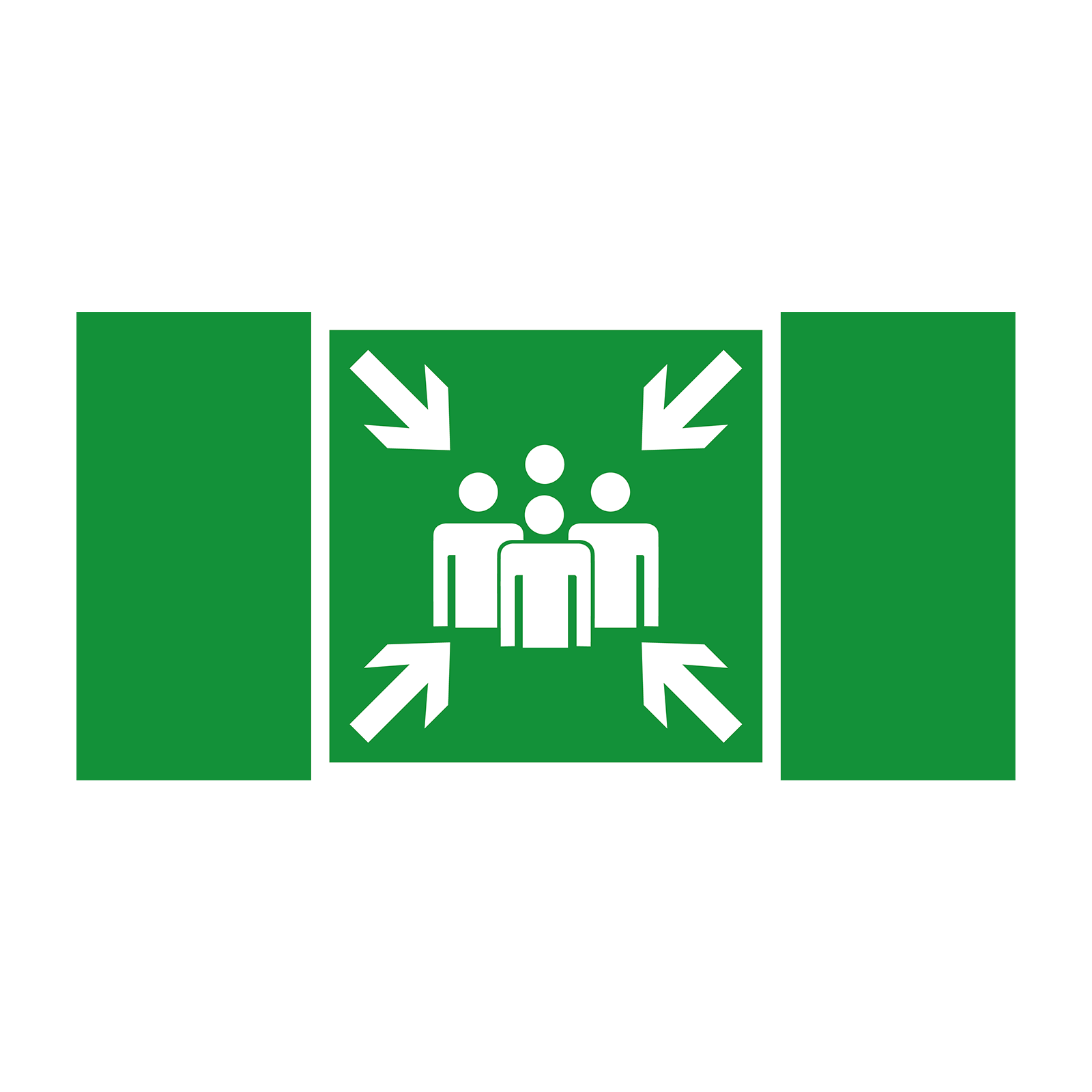 Пиктограмма наклейка эвакуационный знак ЭЗ 3015 Пункт (место) сбора E21