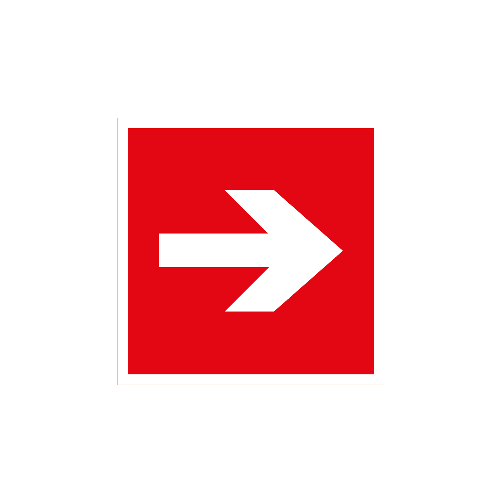 Пиктограмма наклейка знак пожарной безопасности ЗПБ 3030 Направляющая стрелка F01-01