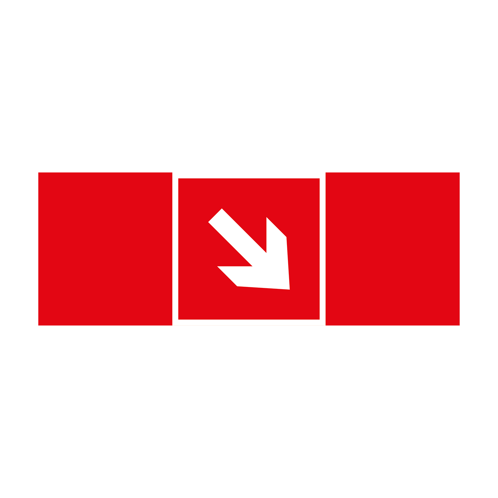 Пиктограмма наклейка знак пожарной безопасности ЗПБ 3312 Направляющая стрелка 45 F01-02