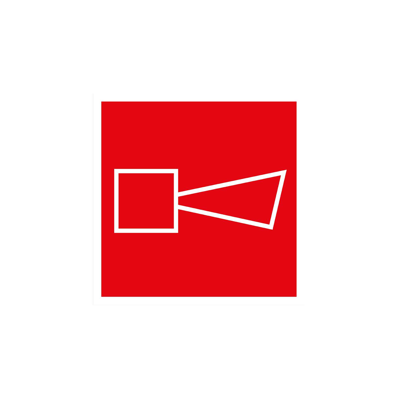 Пиктограмма наклейка знак пожарной безопасности ЗПБ 3030 Звуковой оповещатель пожарной тревоги F11