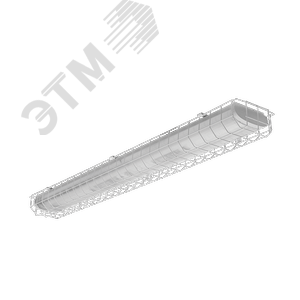Светильник люминесцентный ЛПО-46-2х36-504 с решеткой призма компенсированный