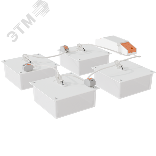 Светильник светодиодный встраиваемый грильятто ДВО09-4х6-001 Cube 940 - фото 2