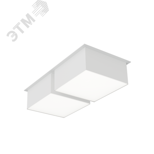 Светильник светодиодный встраиваемый ДВО33-2х6-001 Horizon Cube 940 - фото 1