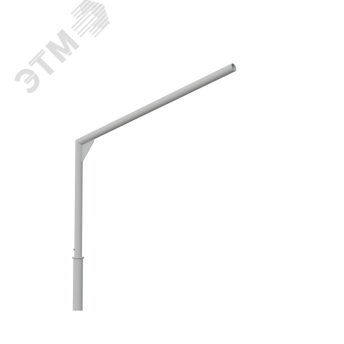 Для опор уличных однорожковый Кронштейн 1К2-1,5-1,5-180-Ф2-гц+по - фото 2