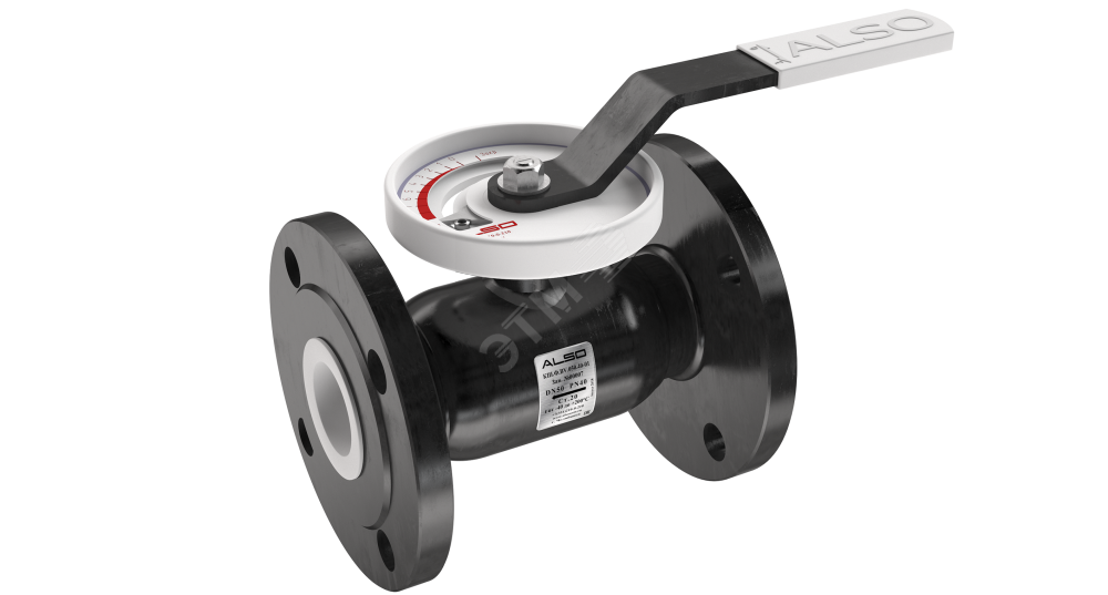 Изображение товара Кран стальной запорно-регулирующий фланцевый DN 80 PN 16 ALSO