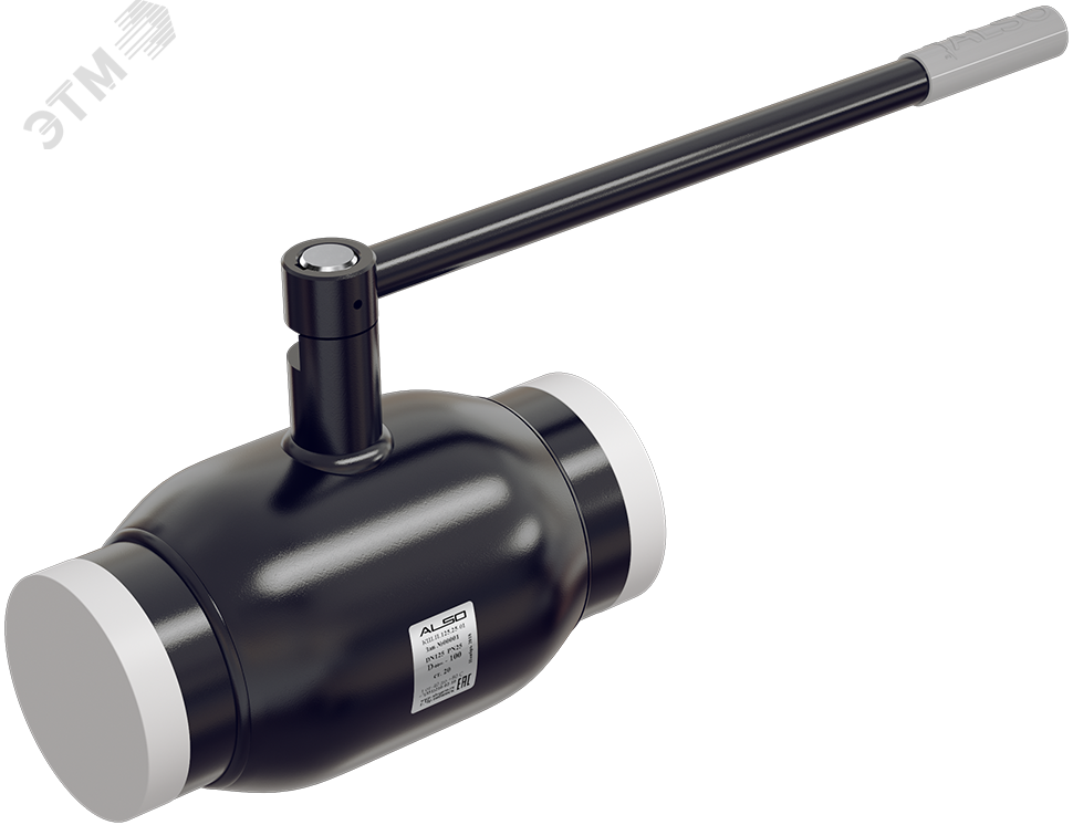 Изображение товара Кран шаровой под приварку стальной DN 50 PN 40 Ст.20