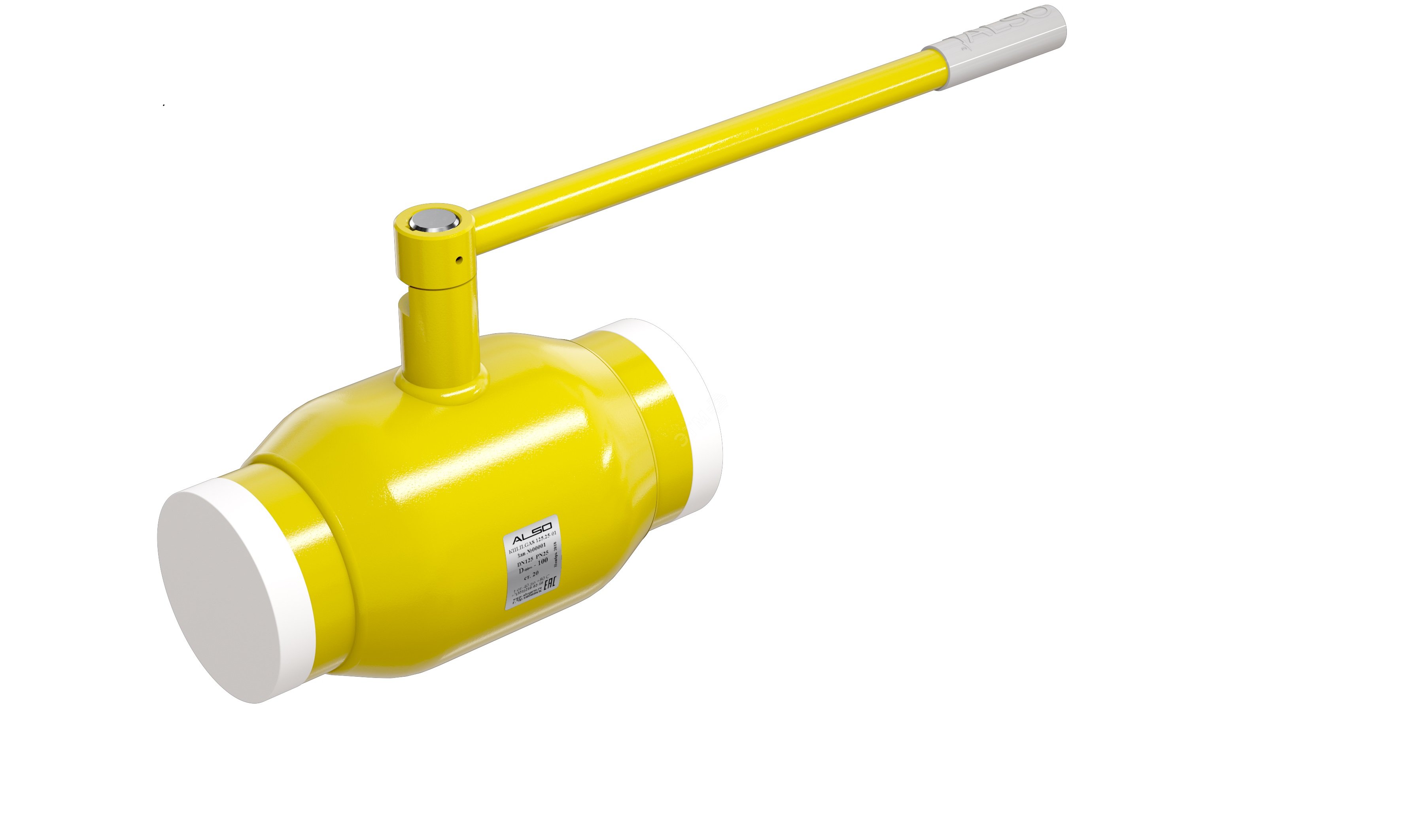Изображение товара Кран шаровой газовый под приварку стандартнопроходной DN 15 PN 40