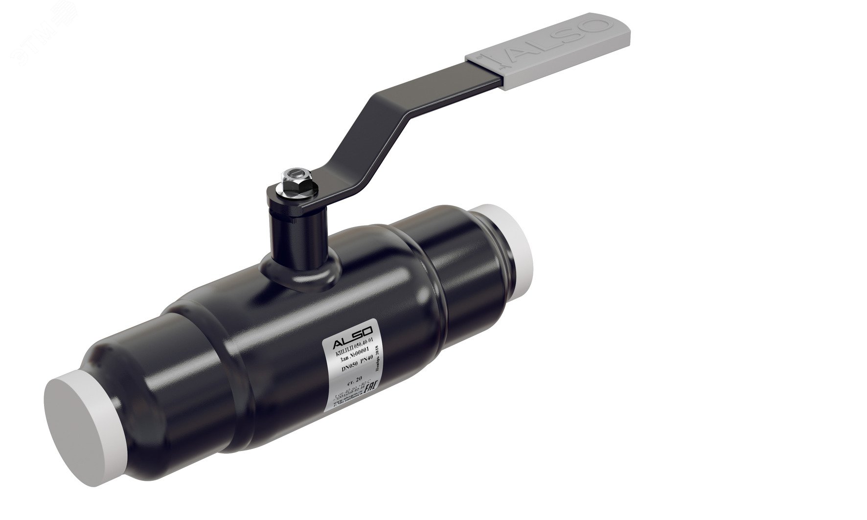 Изображение товара Кран шаровой под приварку полнопроходной DN 25 PN 40 Ст.20 (шт)