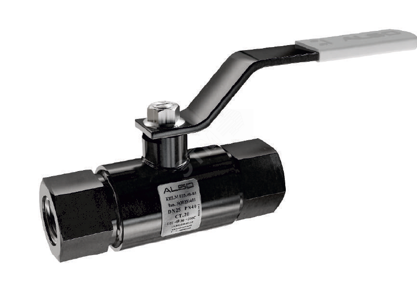 Кран шаровой муфтовый стандартнопроходной DN 15 PN 40 Ст.20 (КШ.М.015. ...