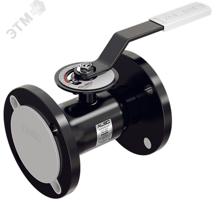 Изображение товара Кран стальной запорно-регулирующий фланцевый DN 100 PN16, AL SO, 100 мм