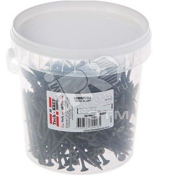 Саморез гипсокартон/металл 4,2х65 черный (250шт) - ведро