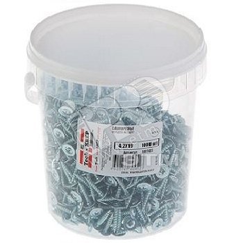 Изображение товара Саморез по металлу 4,2х19 остроконечный Tech-KREP 1000 шт