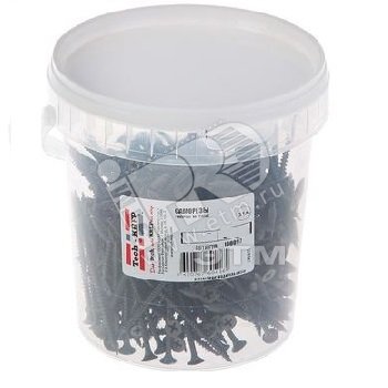 Изображение товара Саморез гипсокартон металл 3.5x19 черный 1500 шт Tech-KREP