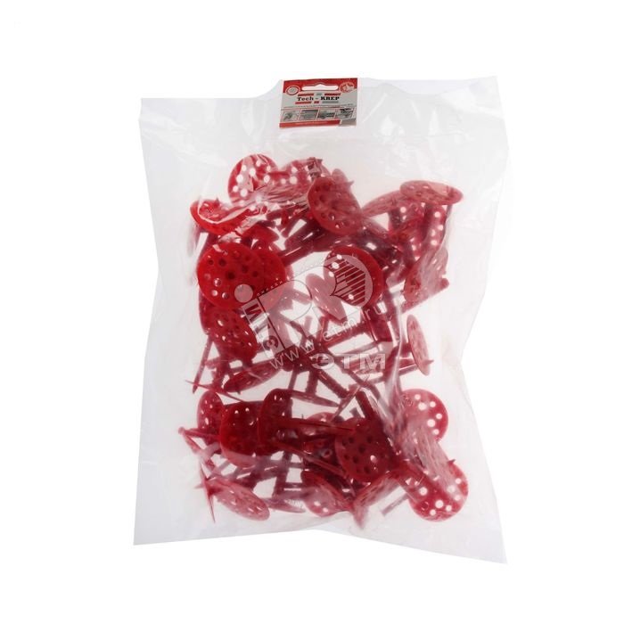 Изображение товара Дюбель для теплоизоляции 10х80 с пластиковым гвоздем (50шт) (упак)