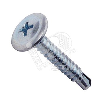 Изображение товара Шуруп универсальный 2,5х16 потайная головка, остроконечный, оцинкованный (500шт) - коробка (упак)