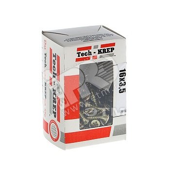 Изображение товара Шуруп универсальный 3,5х16 потайная головка, остроконечный, желтопассивированный (200шт) - коробка (упак)