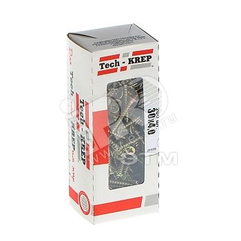 Изображение товара Шуруп универсальный 4х30 потайная головка, остроконечный, желтопассивированный (200шт) - коробка (упак)