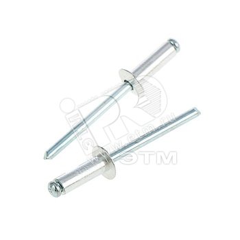 Изображение товара Заклепка вытяжная ZK 4.0х16 100 шт антикоррозийное покрытие