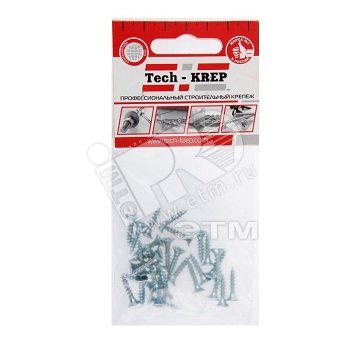 Изображение товара Шуруп универсальный 3х20 потайная головка, остроконечный, оцинкованный (30шт) - пакет (упак)